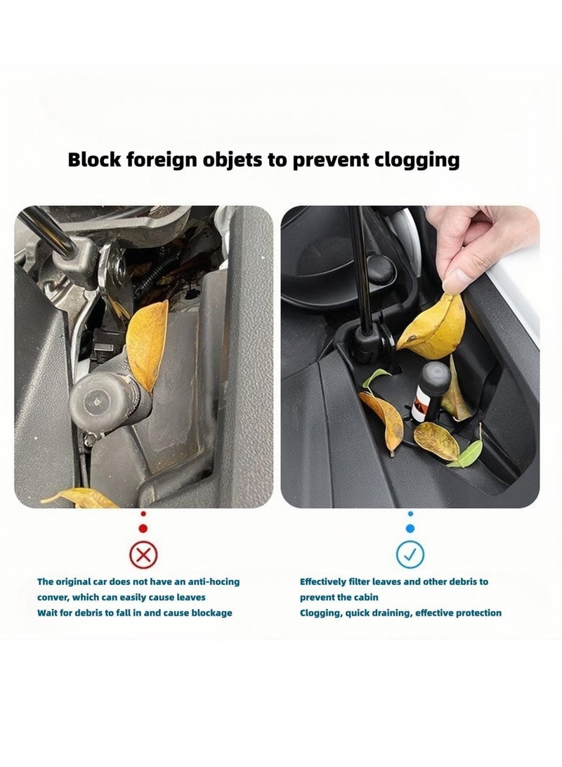 SYOSI 2 PCS Front Trunk Cabin Anti-Blocking Cover for Tesla Model 3, Preventer Cover for Front Spare Compartment, Premium TPE Material, Protective Cover Interior Modification Accessories - Image 3