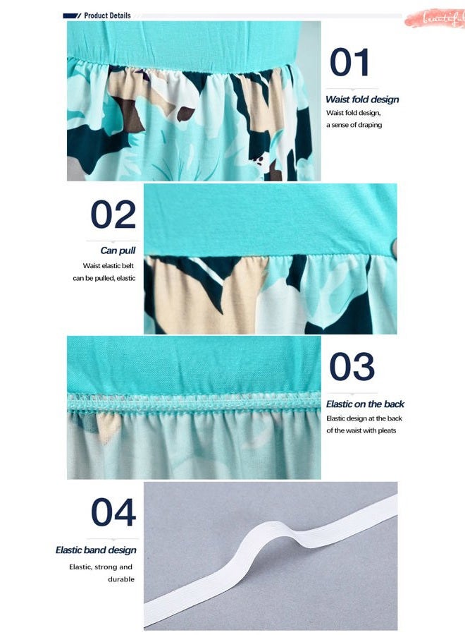 AUSELILY Women's Classic Short Sleeve Loose Plain Casual Long Maxi Dresses for Women 2026, 02-light Blue, M - Image 3