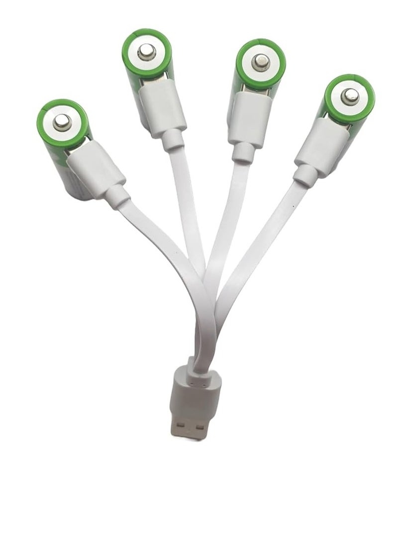 Generic - Rechargeable AAA Batteries 1.5V 750mWh USB Rechargeable AAA Lithium Ion Battery with USB Type C Charging Cable High Capacity Fast Charging 1200 Cycles Stable Output Overcharging Protection - Image 1