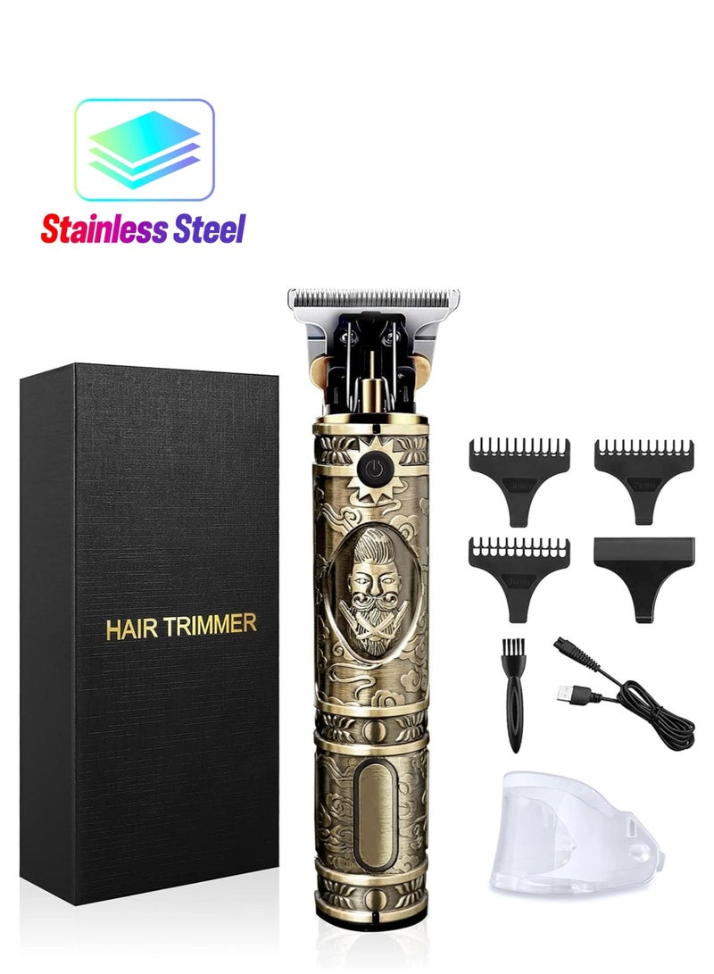 ماكينة قص شعر للرجال، ماكينة قص شعر احترافية، ماكينة قص شعر كهربائية على شكل حرف T، ماكينة قص شعر لاسلكية قابلة لإعادة الشحن، ماكينة قص شعر بدون فجوات، ماكينة قص شعر اللحية، مجموعة العناية بالشعر للرجال - Image 1