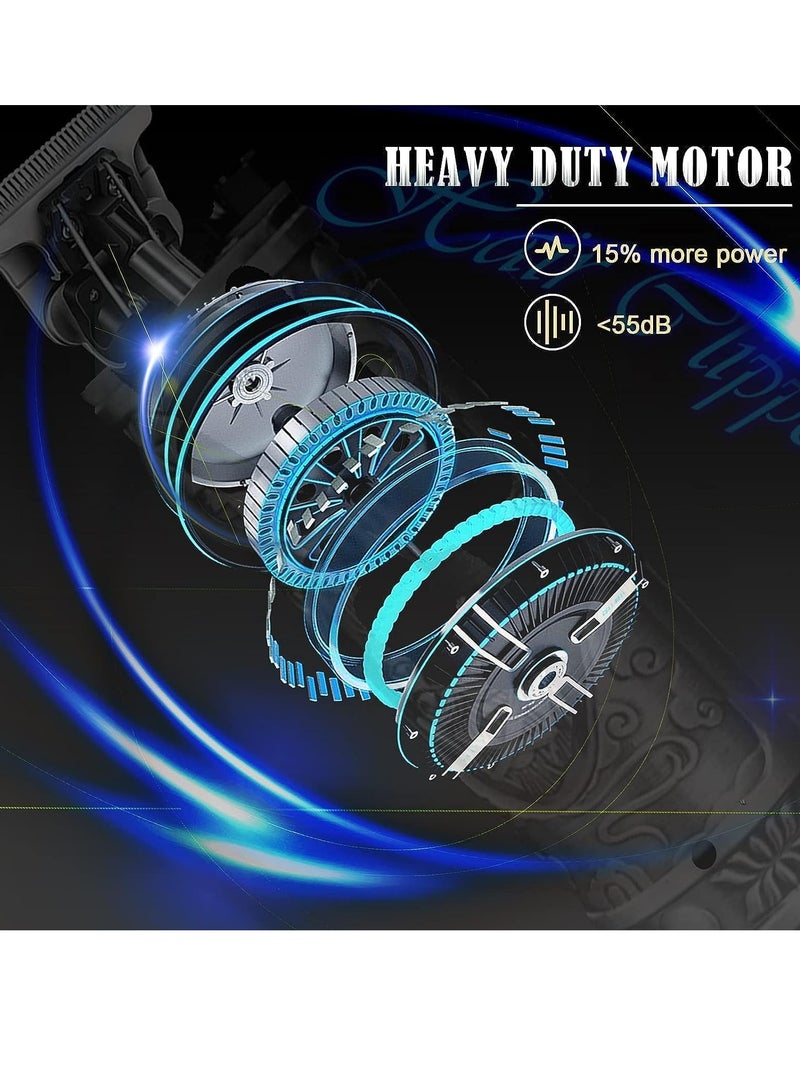 ماكينة قص شعر للرجال، ماكينة قص شعر احترافية، ماكينة قص شعر كهربائية على شكل حرف T، ماكينة قص شعر لاسلكية قابلة لإعادة الشحن، ماكينة قص شعر بدون فجوات، ماكينة قص شعر اللحية، مجموعة العناية بالشعر للرجال - Image 5