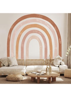 Henoyso 6 Pcs Large Rainbow Wall Decals 94.5 x 82.7 Inch Colorful Vinyl Baby Room Decor Peel and Stick Wallpaper for Girls Kids Bedroom Nursery Classroom Playroom  - Image 1