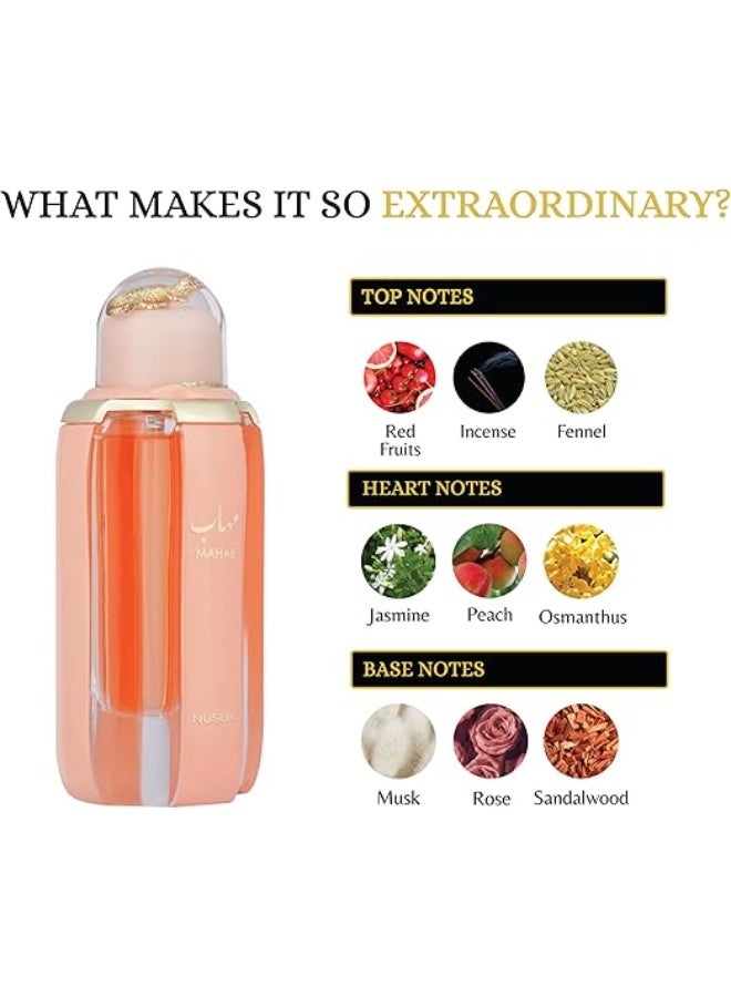 NUSUK Mahab Perfume for Men & Women -100ml | Long Lasting Eau De Parfum | Red Fruits & Musk Notes | Luxury Oriental Fragrance Gift - Image 2