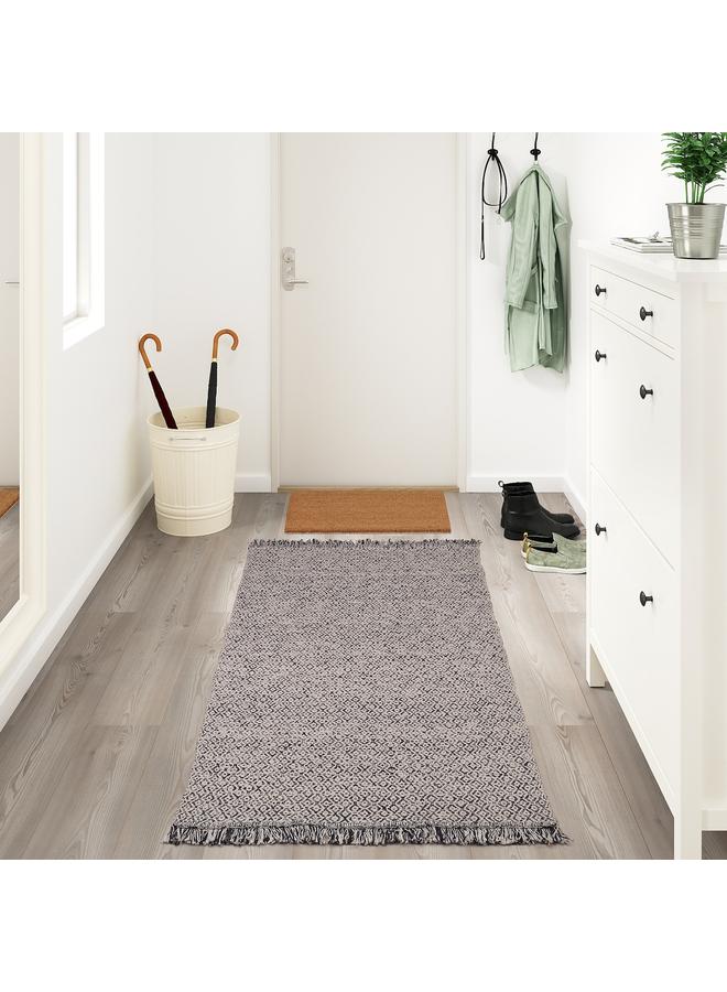 إيروريكس سجادة، منسوجة بشكل مسطح، أسود/طبيعي، 80×150 سم - Image 3