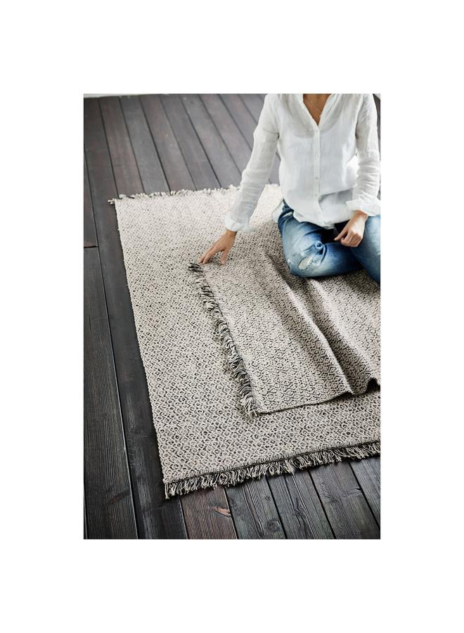 إيروريكس سجادة، منسوجة بشكل مسطح، أسود/طبيعي، 80×150 سم - Image 4