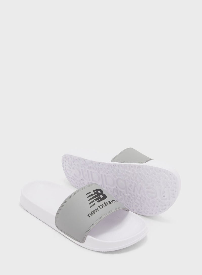 New Balance نيو بالانس - أبيض/رمادي سلايت - Image 3