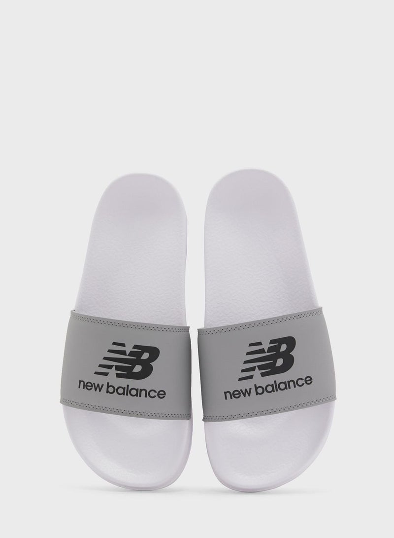 New Balance نيو بالانس - أبيض/رمادي سلايت - Image 4