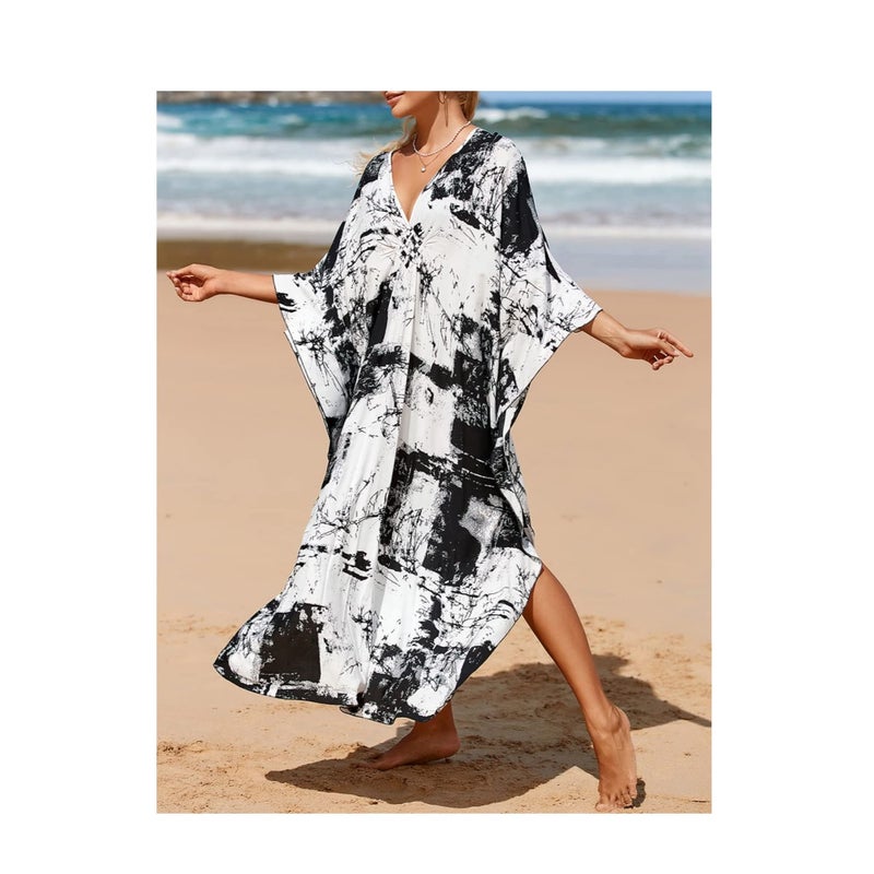 SOLARAE Dresses Cover Up, Beach Coverup, Women's Long Clothes, Resort Dress, for Swimwear Women, Summer Wear, One Size Fits Most - Image 2