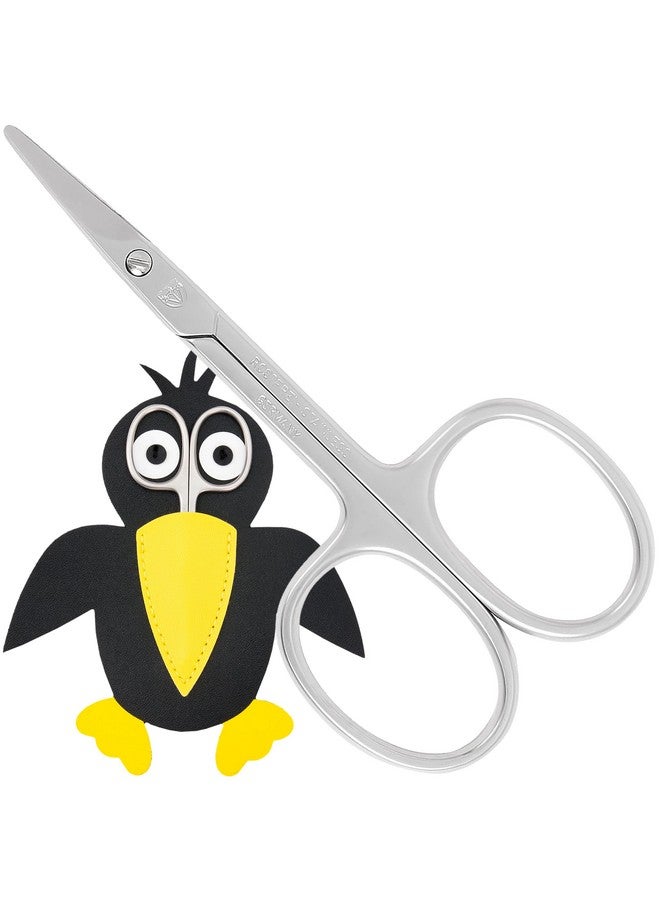 3 Swords Germany - Baby Nail Scissors Safety Scissors with round tips for Children - Babies - toddlers - Infants with Funny Bird case 'Corbi' - Stainless Steel Brand Quality Made in Germany (555) - Image 1