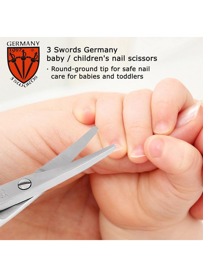 3 Swords Germany - Baby Nail Scissors Safety Scissors with round tips for Children - Babies - toddlers - Infants with Funny Bird case 'Corbi' - Stainless Steel Brand Quality Made in Germany (555) - Image 3