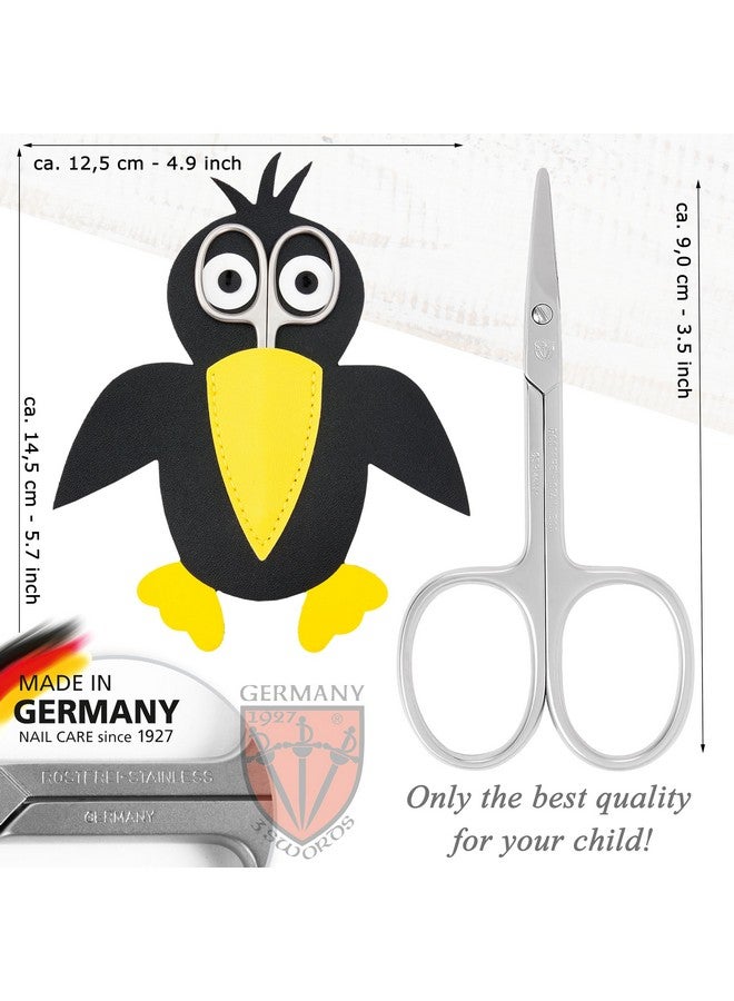 3 Swords Germany - Baby Nail Scissors Safety Scissors with round tips for Children - Babies - toddlers - Infants with Funny Bird case 'Corbi' - Stainless Steel Brand Quality Made in Germany (555) - Image 5