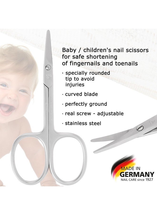 3 Swords Germany - Baby Nail Scissors Safety Scissors with round tips for Children - Babies - toddlers - Infants with Funny Bird case 'Corbi' - Stainless Steel Brand Quality Made in Germany (555) - Image 2
