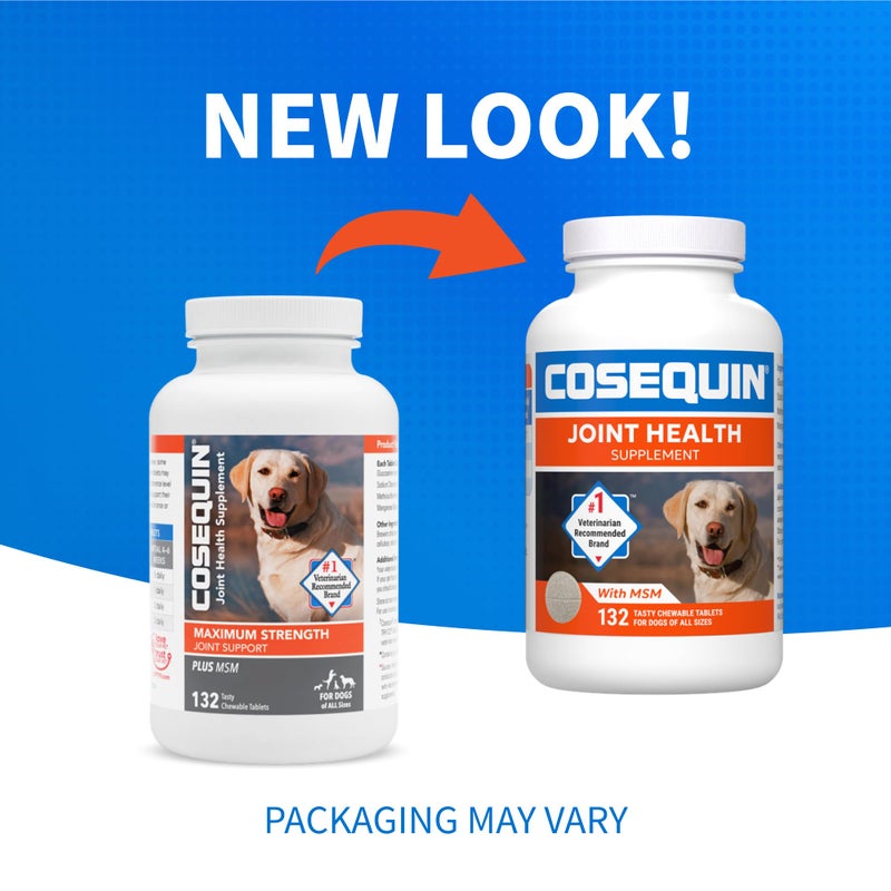 Nutramax Laboratories Nutramax Cosequin for Dogs Joint Health Supplement, Contains Glucosamine for Dogs, Plus Chondroitin and MSM, Supports Healthy Joints, For All Breeds and Sizes, Chewable Tablets, 132 Count - Image 2