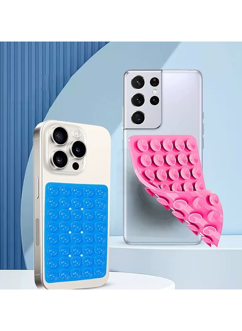Generic - Silicone Suction Phone Case Mount, Non Slip Sticky Phone Grip for Cellphone for Strong Grip Holder for Selfies and Videos (Light Pink ) - Image 1