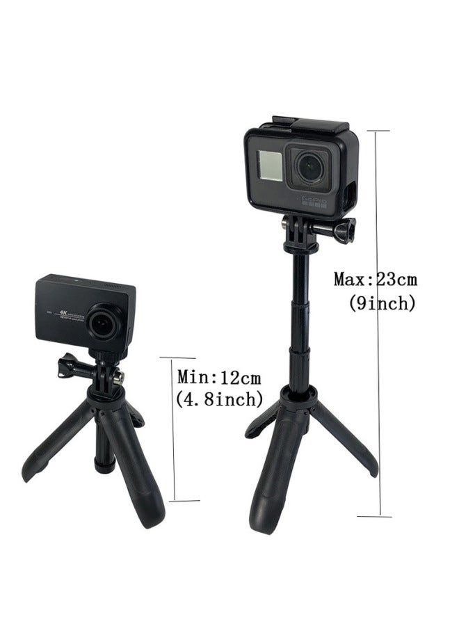 Gopro Accessories Extension Mini Pole Tripod Shorty Selfie Stick Desktop Mini Hero5/6/7 Bracket-Color:Black  - Image 3
