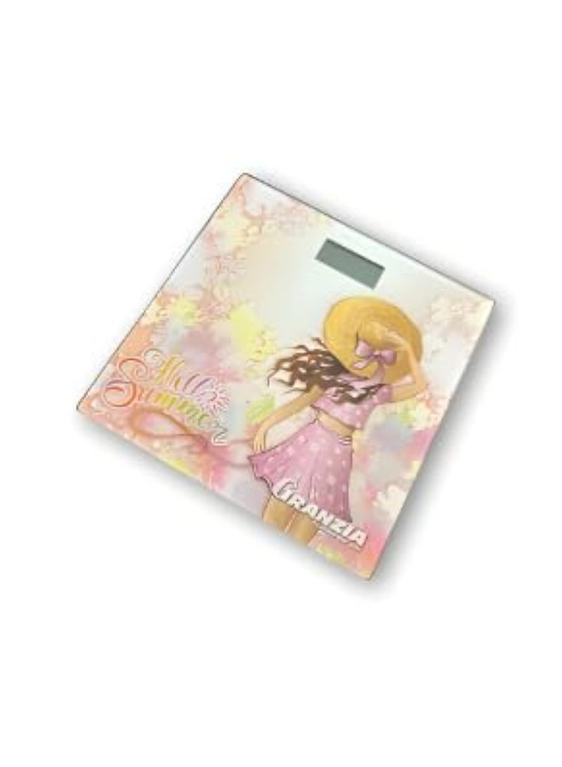  جرانزيا ميزان شخصي إلكتروني Granzia Splash "Summer Vibe" – قياس دقيق للوزن حتى 200 كجم