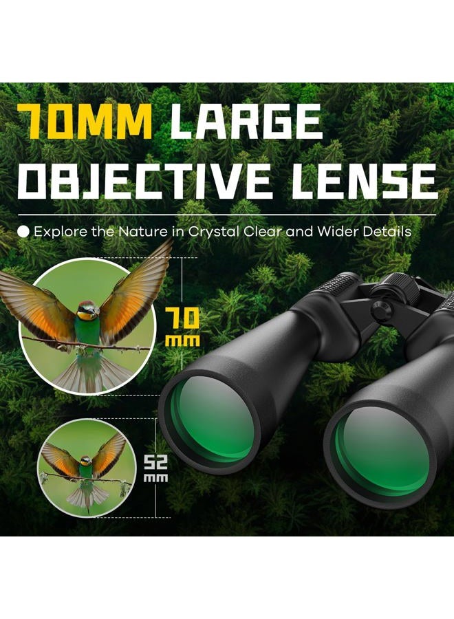 Flyant 15-35x70 Binoculars for Adults High Powered, 35x HD Zoom for Stargazing & Bird Watching, Waterproof Binocular with Tripod Adapter, Ideal Essentials for Cruise Ship, Travel, Camping, Outdoor, Hunting - Image 4