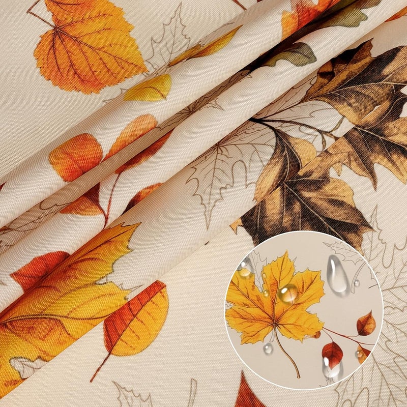 Arquiel Maple Leaf Fall Tablecloth Waterproof Thanksgiving Table Cloth Rectangle Stain Resistant Fabric Table Cloths for Kitchen Table Party Picnic Dinner Decor 60 x 84 Inch - Image 4