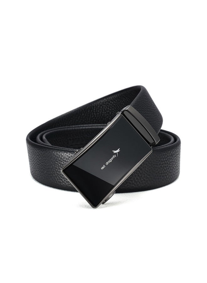 RED DRAGONFLY Hongqingting Top-grain Leather Men's Belt With Automatic Buckle, Waist Belt, Gift For Husband, Father's Day, Birthday Present, Gift Box Packaging - Image 4