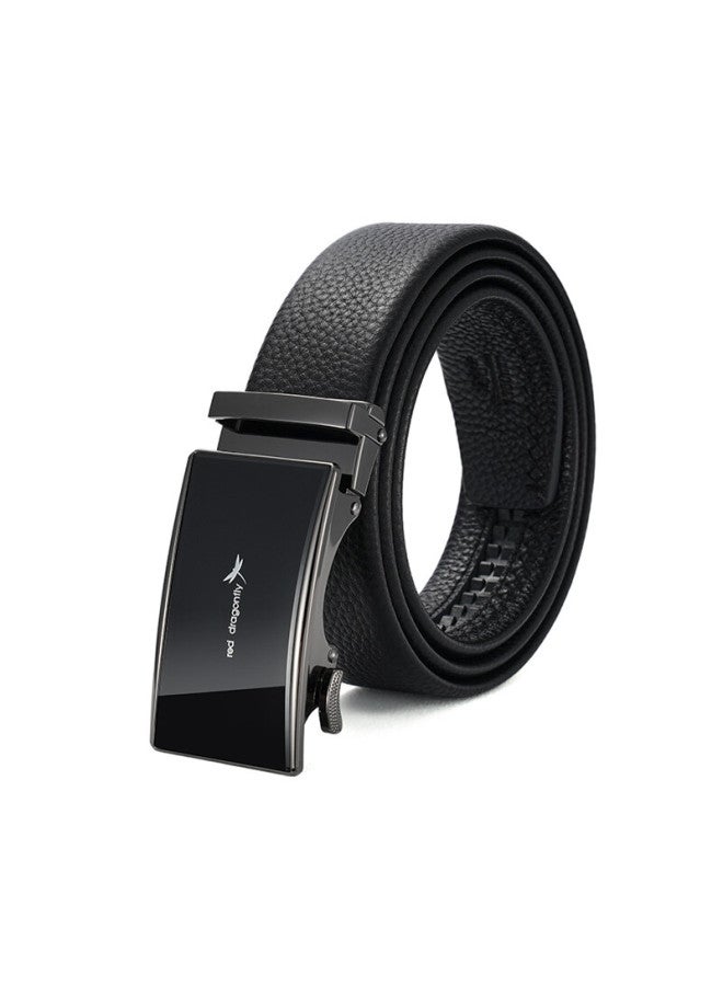RED DRAGONFLY Hongqingting Top-grain Leather Men's Belt With Automatic Buckle, Waist Belt, Gift For Husband, Father's Day, Birthday Present, Gift Box Packaging - Image 5