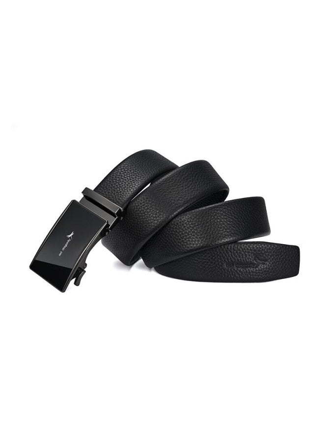 RED DRAGONFLY Hongqingting Top-grain Leather Men's Belt With Automatic Buckle, Waist Belt, Gift For Husband, Father's Day, Birthday Present, Gift Box Packaging - Image 3
