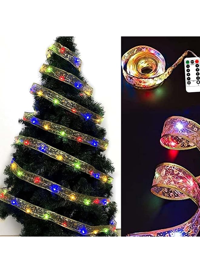 erorex Ribbon Lights Wireless Remote Control String Lights With 50 Led Lights Battery Powered Ribbon Fairy Lights For Tree Party Indoor Outdoor Hanging Decor - Image 1