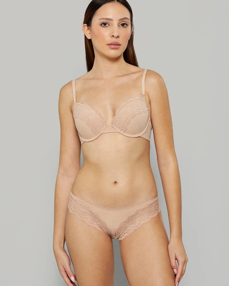 Isla & Evie Isla & Evie Black Bra Push Up Rib