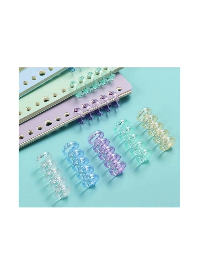 Heya Tria 5PCS Plastic Transparent Loose-Leaf Ring  - Image 1
