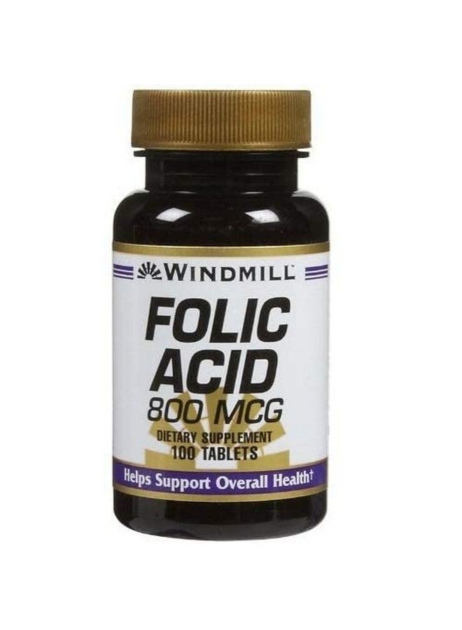 Folic Acid 800 Mcg Tabs 100 Ct