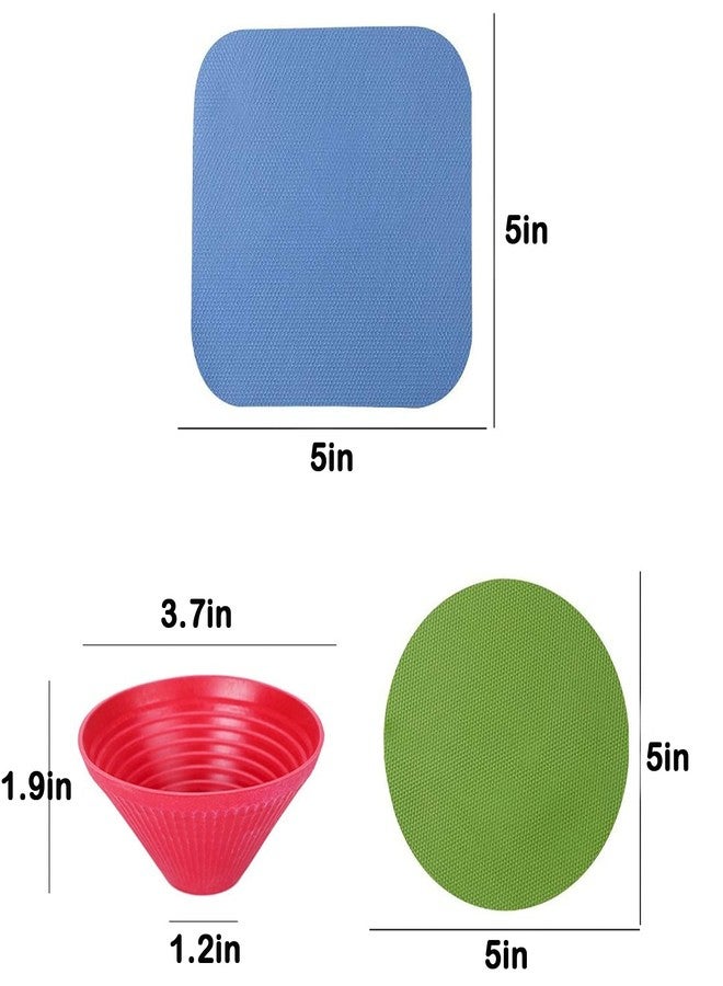 TRLREQ Jar Gripper Multi Purpose Reusable Rubber Gripper Jar Opener Gripper Rubber Jar Multi Purpose Bottle Lid Openers Fit for Most Bottles Set of 3 - Image 2