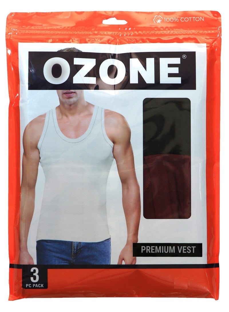 أوزون الرجال سترة 3 قطعة القطن الملونة - Image 1