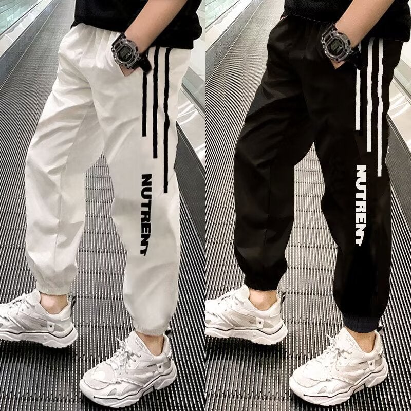 Boys' Quick-Dry Pants Big Kids White Sports Anti-Mosquito Pants Ice Silk Children'S Summer Long Pants Trendy Stylish Fashionable - Image 2