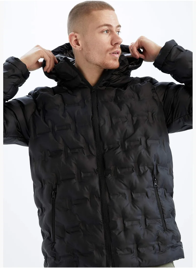 DeFacto Man Hooded Long Sleeve Jacket