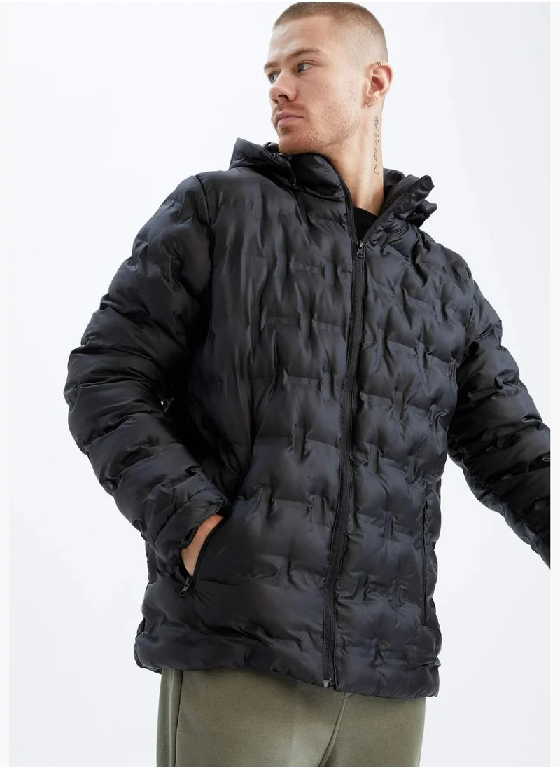 DeFacto Man Hooded Long Sleeve Jacket