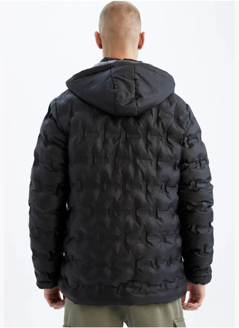 DeFacto Man Hooded Long Sleeve Jacket