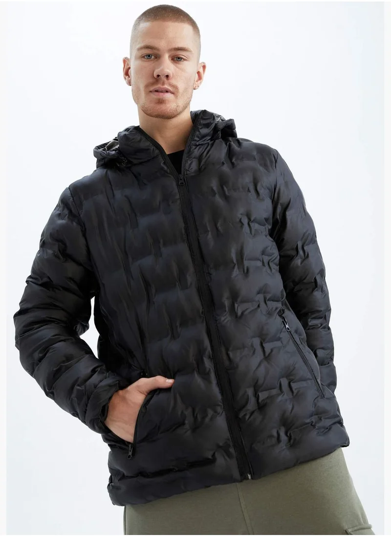 DeFacto Man Hooded Long Sleeve Jacket
