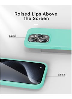 Houmt iPhone 15 Pro Case 6.1" Slim Liquid Silicone Soft Gel Rubber with 2X iPhone 15 Pro Screen Protector Shockproof Protective Phone Case Anti-Scratch Microfiber Lining for Apple iPhone 15 Pro  - Image 5