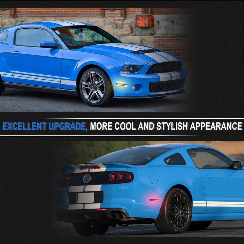 SHINEFIT LED Side Marker Light Set for Mustang 2010-2014 - Image 4
