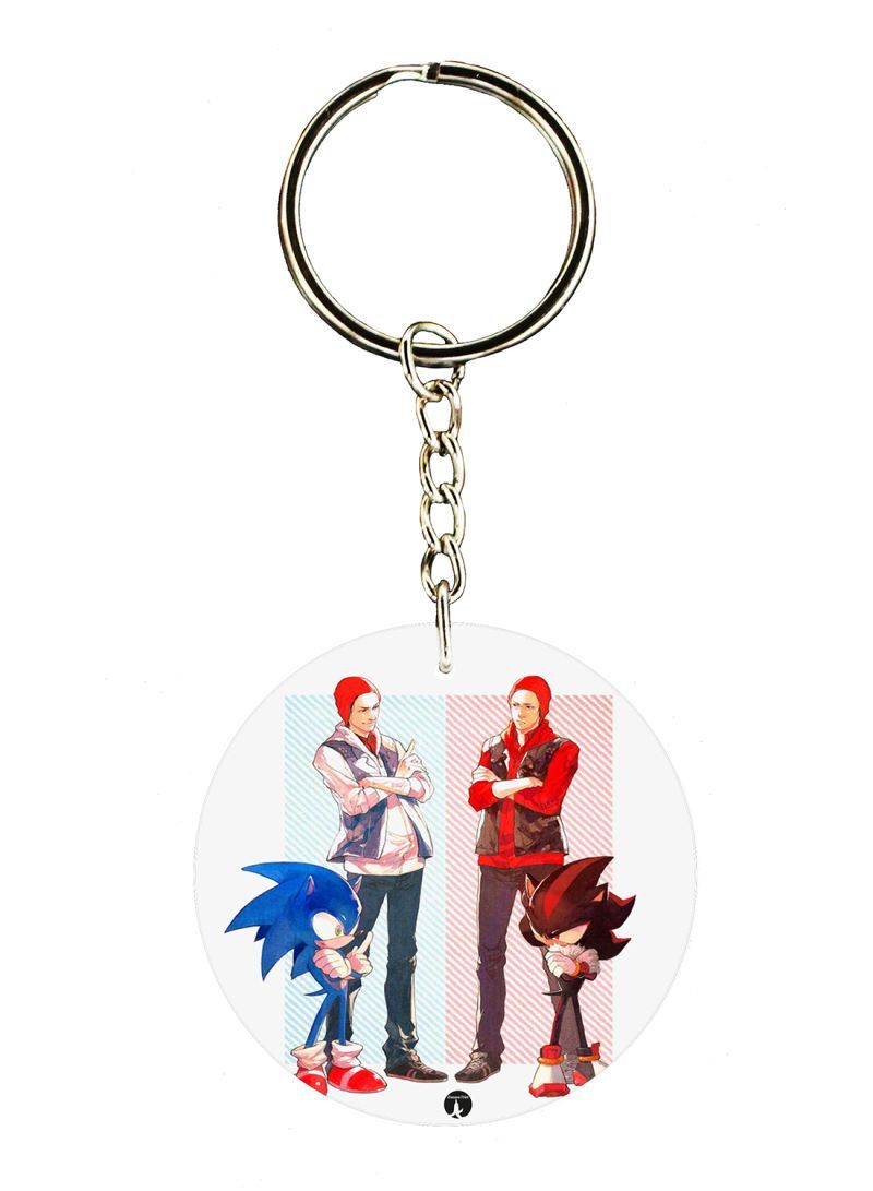 Infamous Second Son And Sonic Keychain