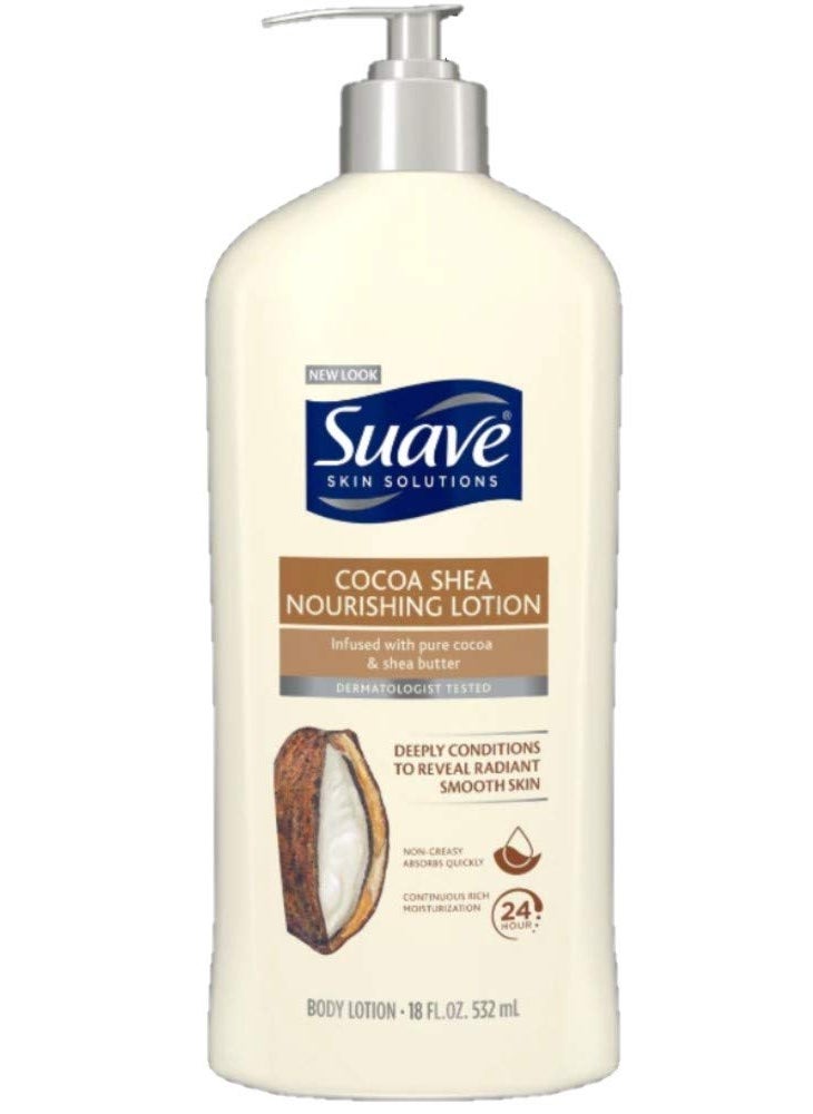 Suave Suave Smoothing Body Lotion with Cocoa Butter  Shea  Smoothing with Cocoa Butter  Shea  18 oz  2 pk 