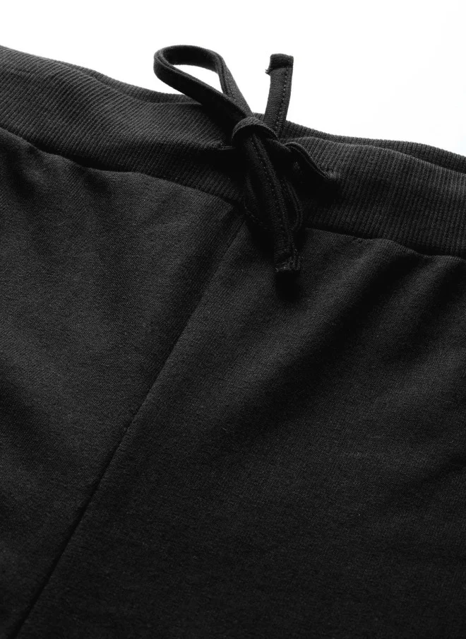 ساسافراس Wide Leg Black Track Pants for Women