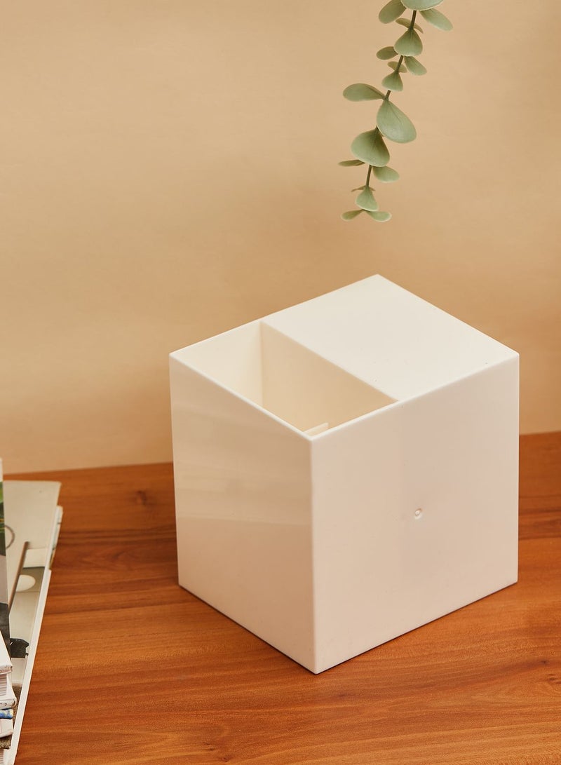 White Stationery Storage Holder With Drawers