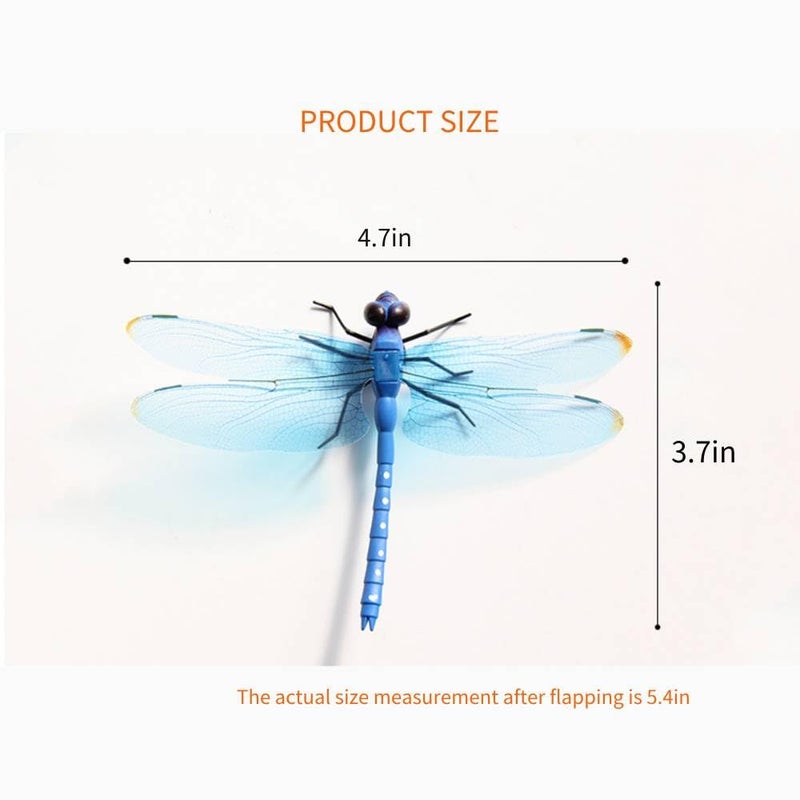 CHOUYUHE 12 Pieces Dragonfly Garden Decor 3D Dragonfly Garden Stakes 4Colors Ideal for Garden Decorations and House Warmings CHOUYUHE - Image 4