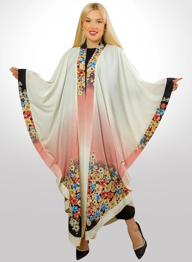 زمرد قفطان دبي حرير سوفت  - Image 1
