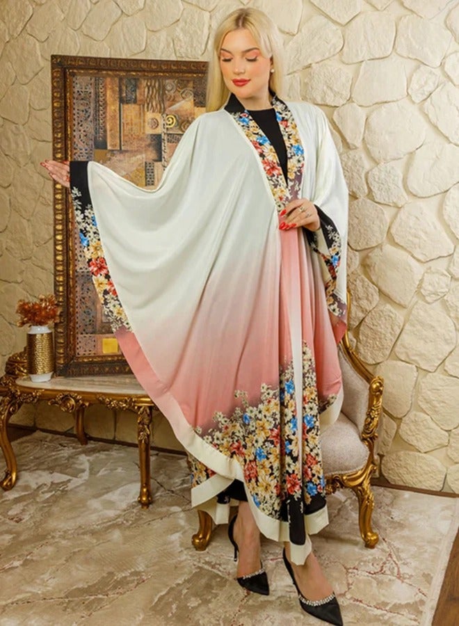 زمرد قفطان دبي حرير سوفت  - Image 4
