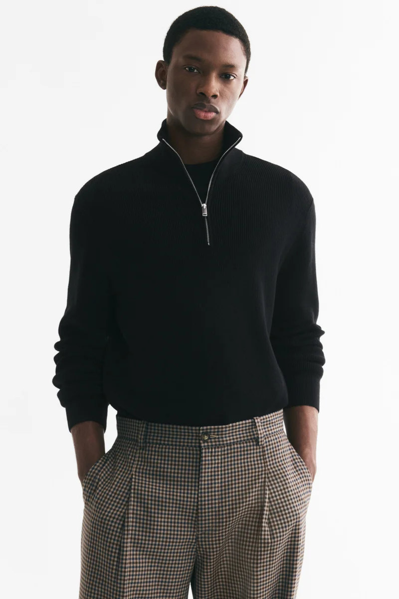 H&M  Regular Fit Zip-top jumper for Men | Best Price UAE