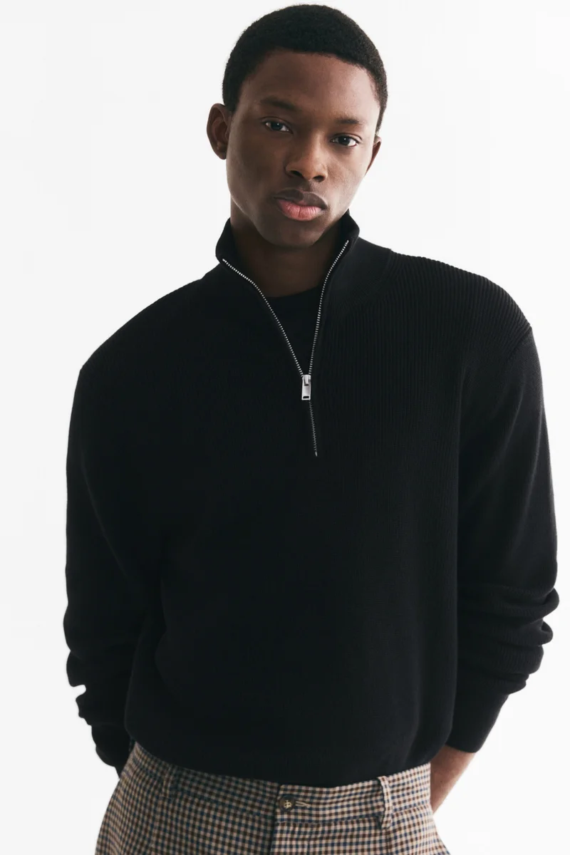 H&M  Regular Fit Zip-top jumper for Men | Best Price UAE
