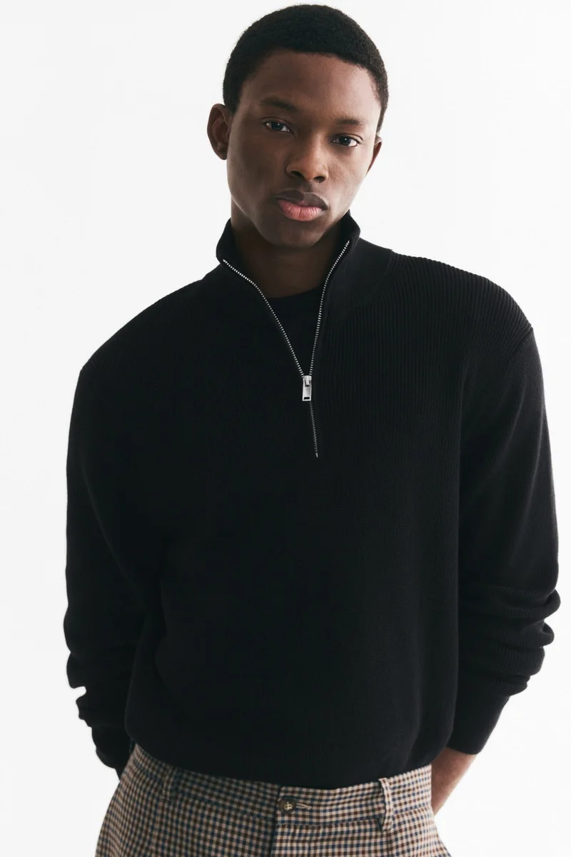 H&M Regular Fit Zip-top jumper