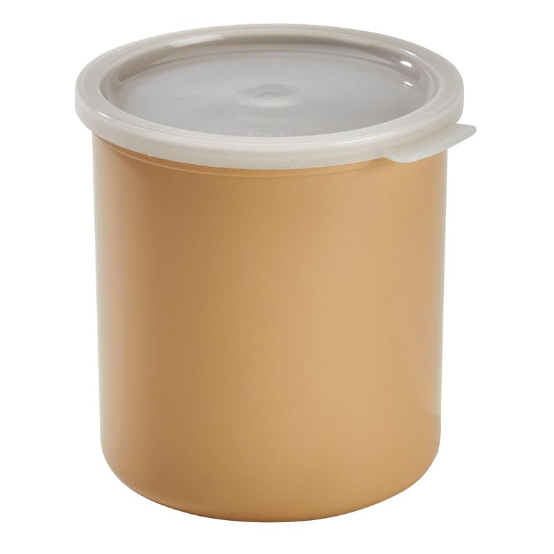 CP27133 Beige Plastic 2.7Qt. Round Crock with Lid