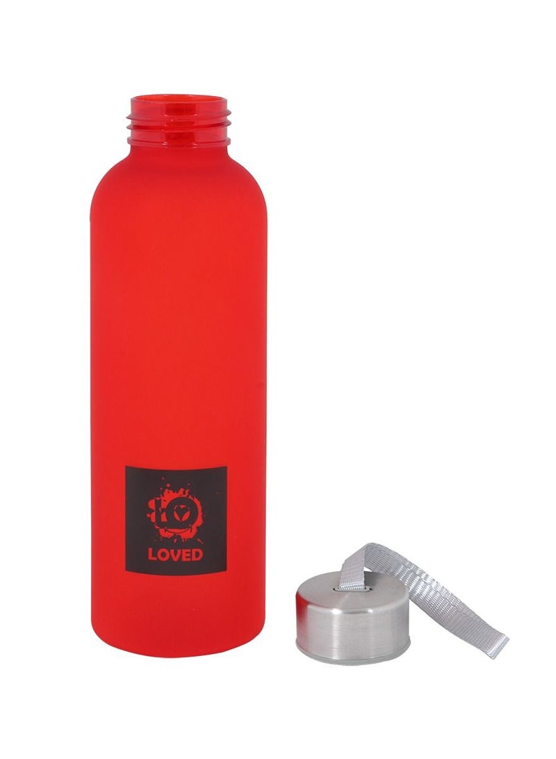بيج ديزاين زجاجة مياه مودز أب لوف 580 مل لون أحمر - Image 2